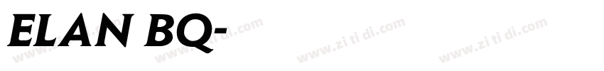 ELAN BQ字体转换
